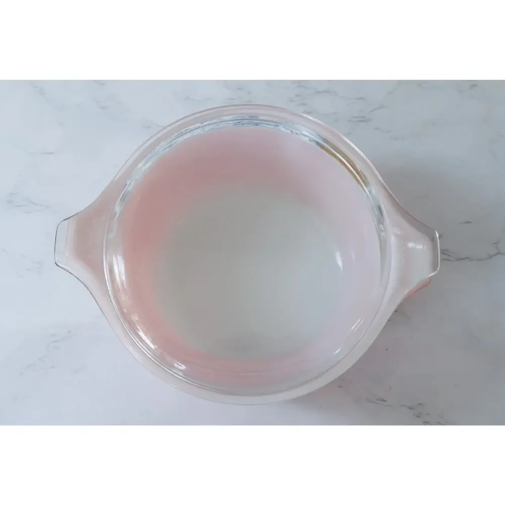 Vintage Pyrex Pink Gooseberry Cinderella Casserole Dish Bowl 471 473 and 1 Lid